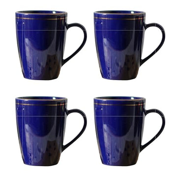 Ceramic Gold Line Coffee Mug , 360 ML, Femora.