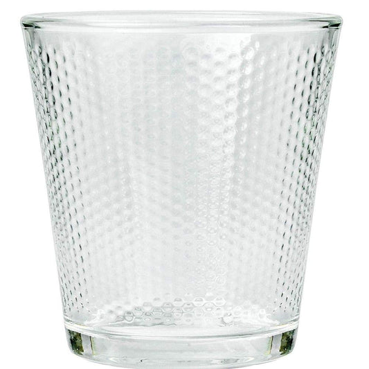 Clear Glass Diamond Checkers Whisky Glass Juice Glass Glasses, 6 Pcs, 300 ML, Femora