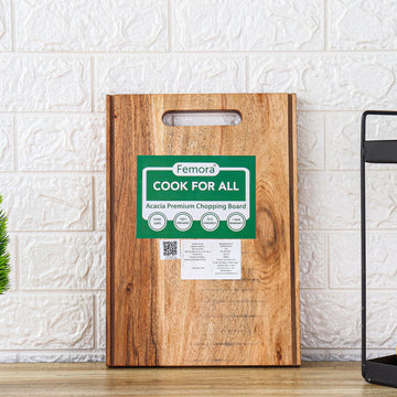 Vegetable Acacia Wood Chopping Board, Rectangle, Femora
