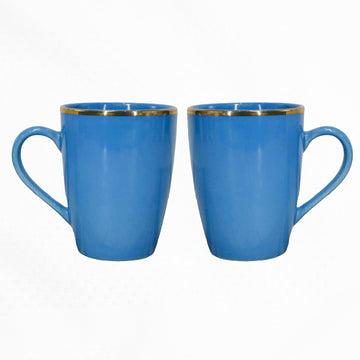 Gold Marble Design Ceramic Coffee Mug, Tea Cups Set of 2 (320ml)