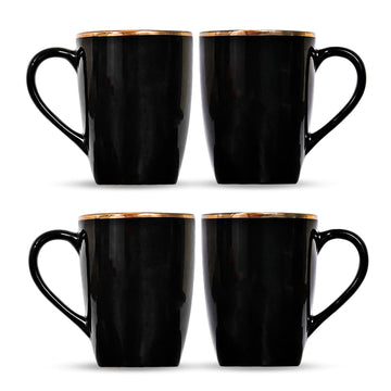 Gold Line Design Ceramic Coffee Mug, Tea cups Set of 4