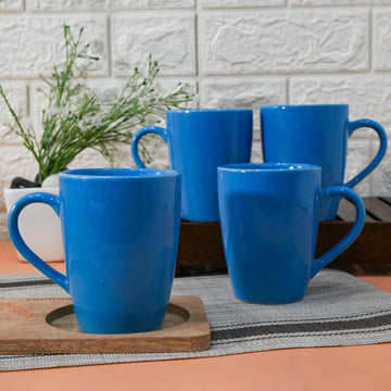 Ceramic Coffee Mug - Set of 4(360ml) Multi - Color Tea Cups