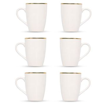 Marble Design Ceramic Coffee Mug, Tea cups Set of 6 (320ml)