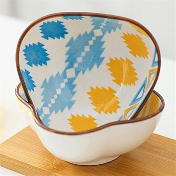 Femora Ceramic Bowl Set of 2 | Elegant Serving Bowls, Gift-Pack Ideal for Gifting