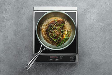 Tri-ply Frying Pan Healthy Cooking (Zero Non-Stick Coating)