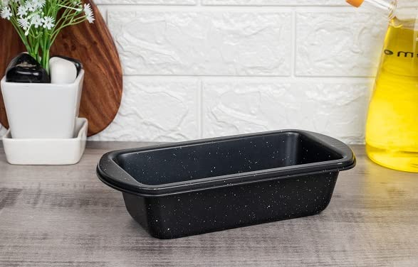Carbon Steel Loaf Pan, Rectangle Microwave Safe Container, 960 ML, 1 Pcs, Femora
