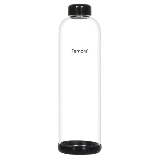 Borosilicate Glass Silicone Grip Bottle - 1000 ML