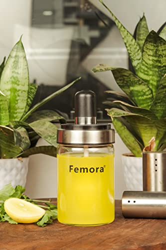 Borosilicate Glass Jar with Brush - 250ml