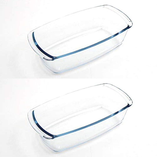 Borosilicate Glass Loaf Pan, Rectangle Microwave Safe Container, 1800 ML Femora