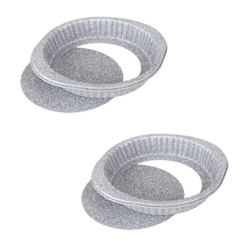 Carbon Steel Cake Pan, Rectangle Microwave Safe Container, 2 Pcs, Femora