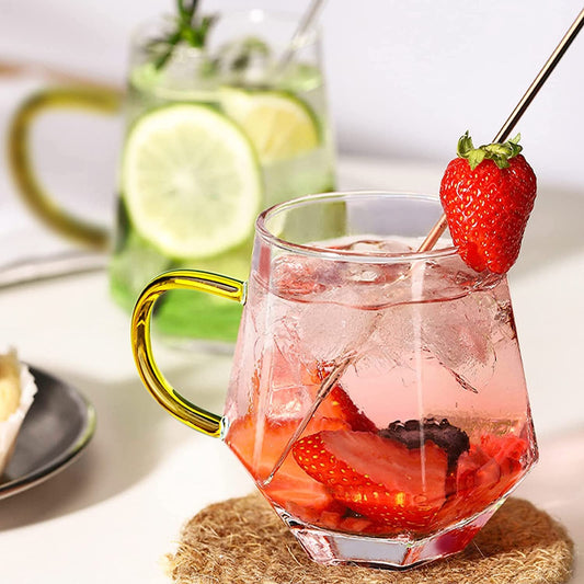 Geometric Finish, Coffee Cup Handcrafted, 440 ML, 1 pc