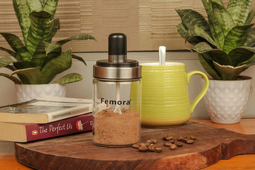 Borosilicate Glass Jars with Spoon 250 ML