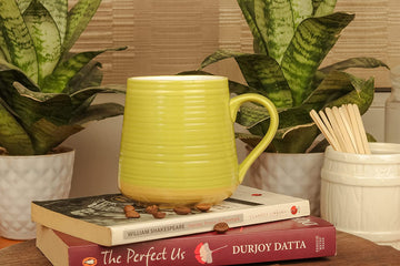 Ceramic Green Coffee Mug, 300 ML, Femora