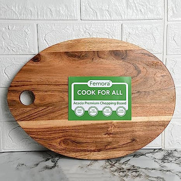 Vegetable Acacia Wood Chopping Board, Oval, Femora