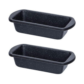 Carbon Steel Loaf Pan, Rectangle Microwave Safe Container, 2 Pcs, Femora
