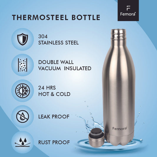 Thermosteel Bottle, Hot & Cold for Long, 1 L