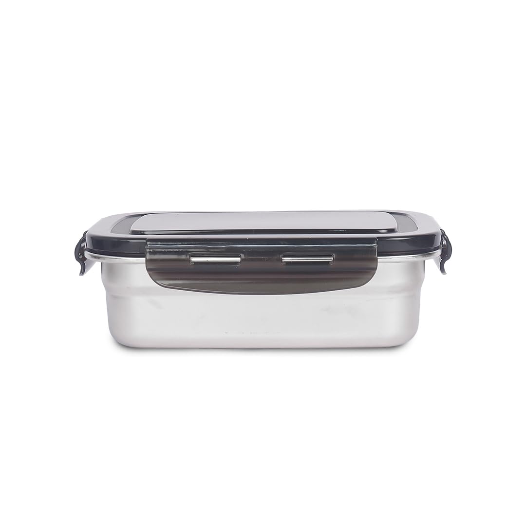 Rectangular Storage Container No Coverage Stainless Steel Rectangle Heavy Duty Airtight Storage Container with L