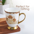Royal Lotus Ceramic Mug - Lifestyle Shot - Tea Coffee Mug for Home Decor