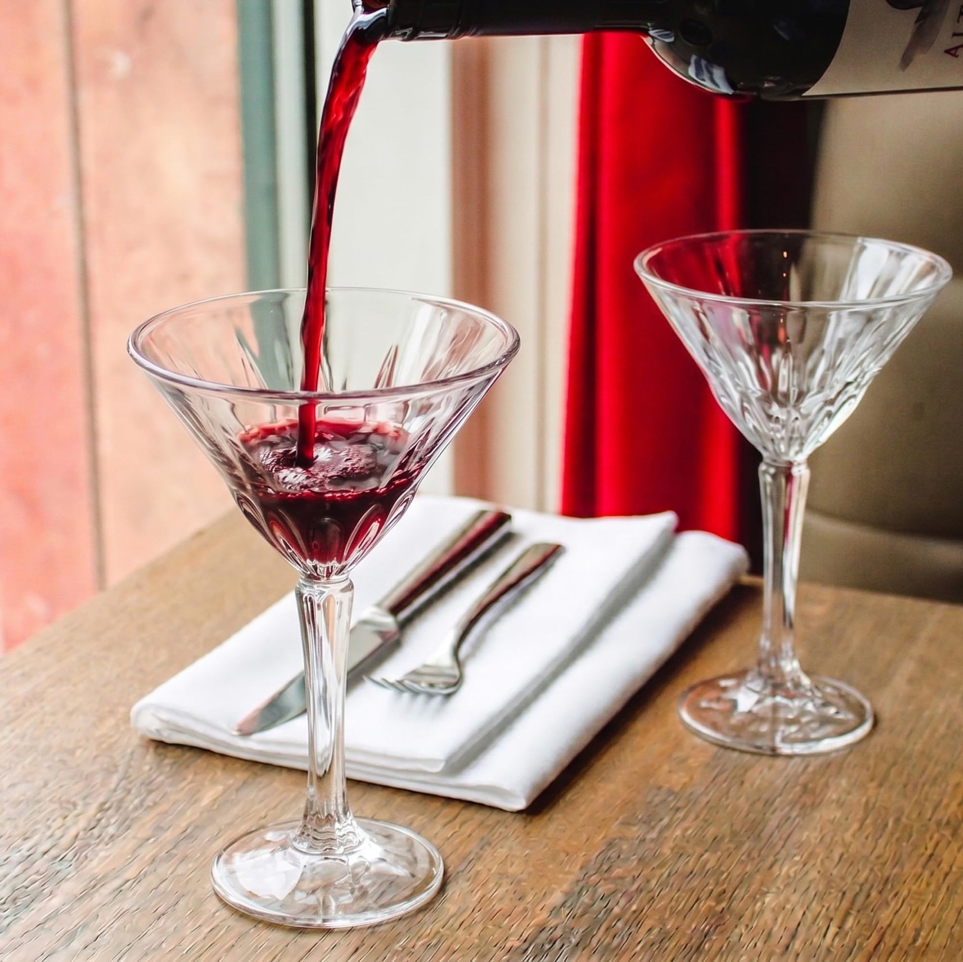 Femora Cocktail Martini Glass Set – Made in India, Hand Wash Only
