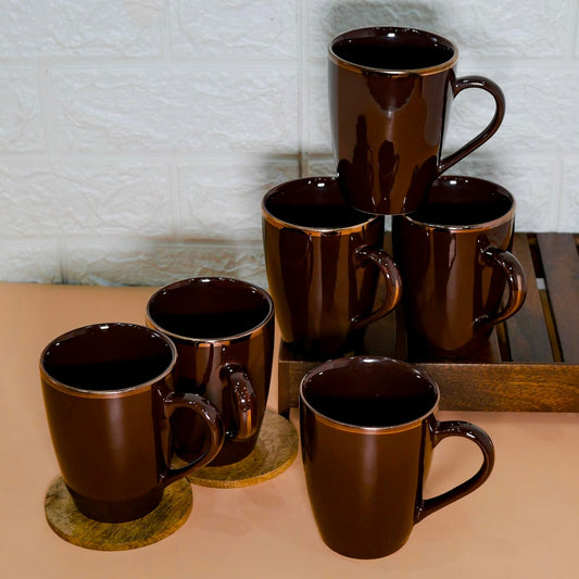 Gold Marble Design Ceramic Coffee Mug, Tea Cups Set of 2 (320ml)