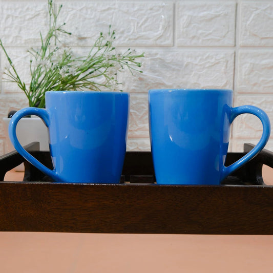 Ceramic Coffee Mug - Set of 2(360ml)  for Gift - Sky-Blue