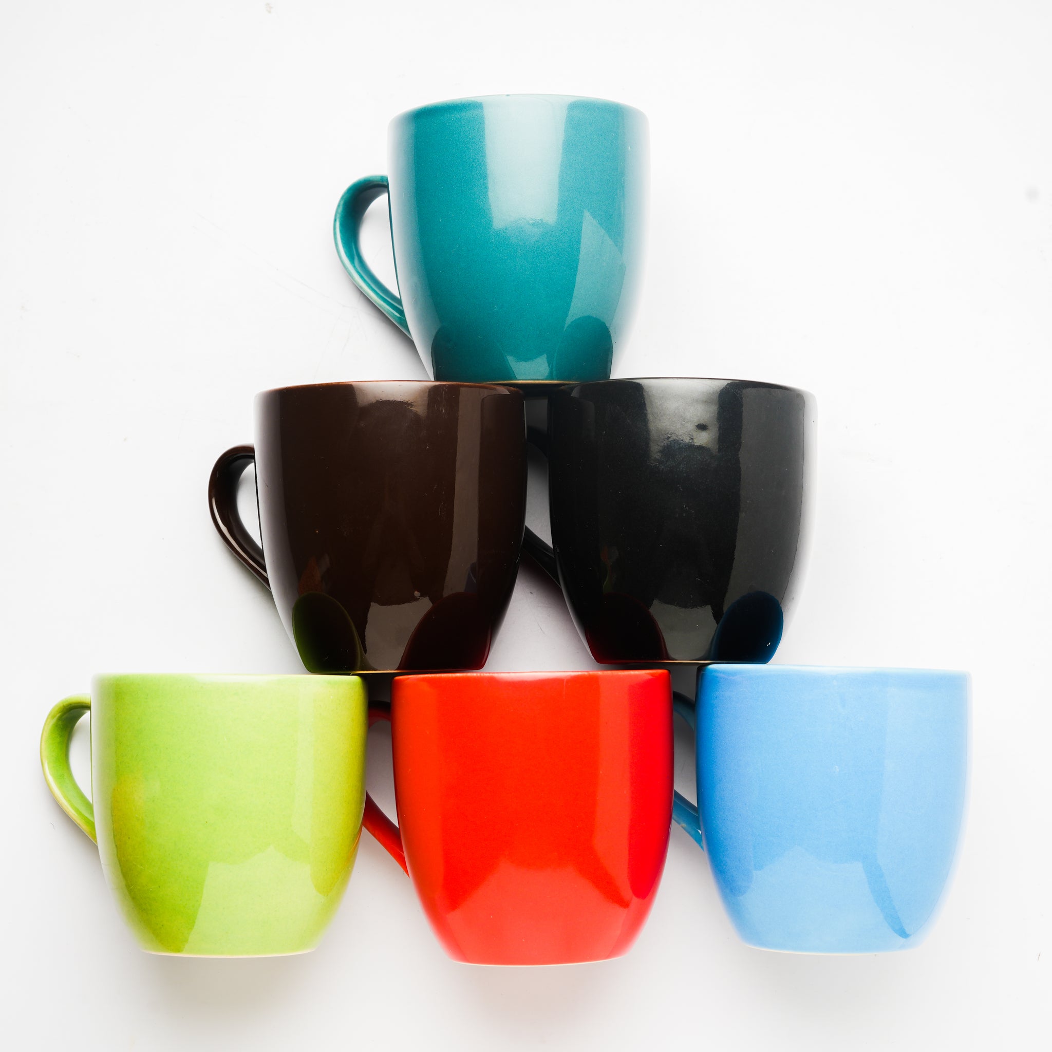 Multicolor Ceramic Coffee Mugs, Tea Mugs, Ceramic Tea Cups (200 ml)