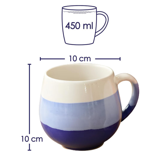 Femora Ceramic Coffee Mug 450 ML | Ombre Belly Style