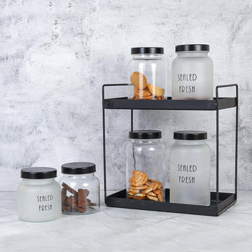 Kitchen Storage Jars Clear Glass Jar With Steel Lid Air Tight Jar Femora
