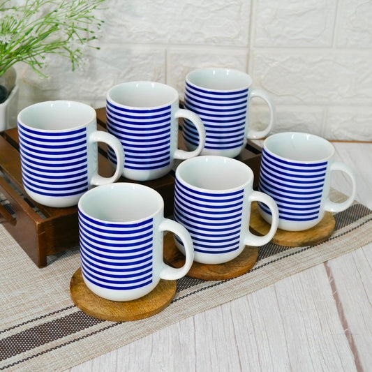 Handcrafted Ceramic Coffee & Tea Cup Set of 6