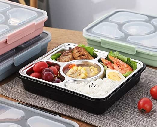 Lunch Box for Office-College-School - 4 Pots( Not Leakproof)