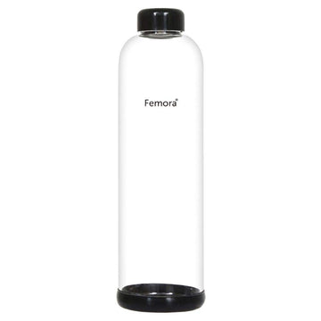 Borosilicate Glass Silicone Grip Bottle - 1000 ML