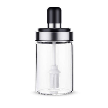 Borosilicate Glass Jar with Brush - 250ml