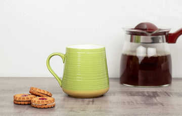 Fine Bone China Solid Green Coffee Mug-300 ML