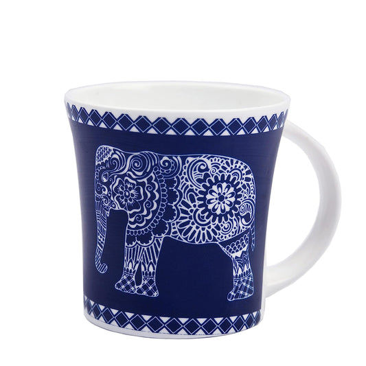 Lavish Elephant Ceramic Coffee & Tea Cup Set of 6, 160 ML, Femora