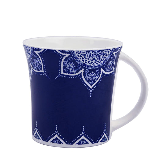 Cosmic Mahendi Ceramic Coffee & Tea Cup Set of 6, 160 ML, Femora