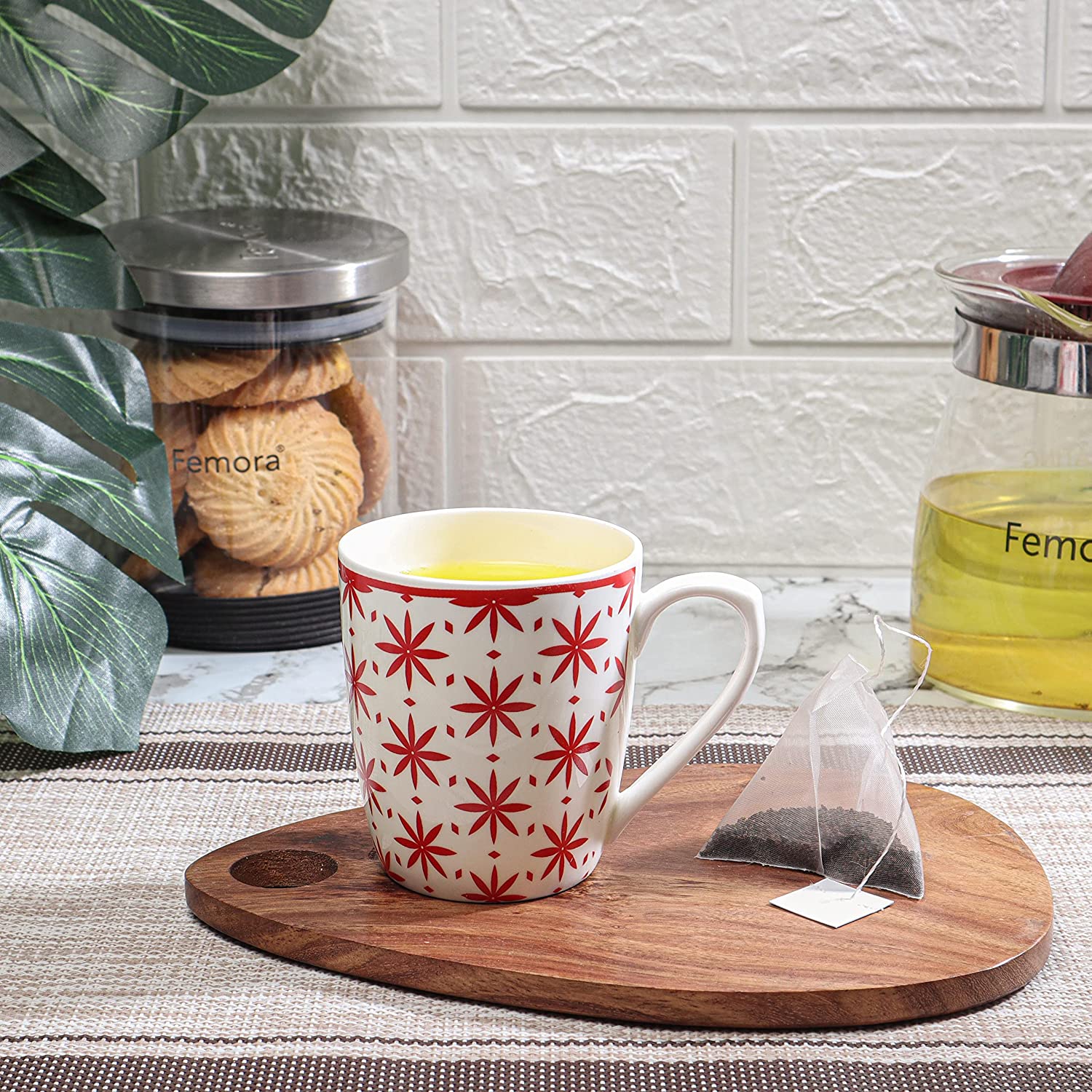 Red Petals, Fine Bone China Season Collection tea cup ,6pcs, 150 ML