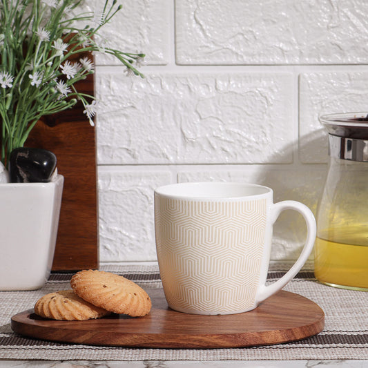 Cream Coffee & Tea Cup Set of 6, 160 ML, Femora