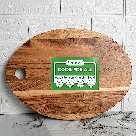 Vegetable Acacia Wood Chopping Board Anti Bacterial Seasoned with Organic Mineral Oil