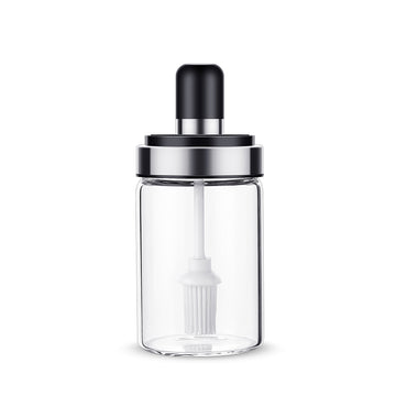 Borosilicate Glass Jar with Brush - 250ml