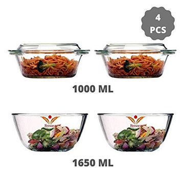 Microwave Safe Mixing Bowl 1650 ML,1000 ML Set of 4