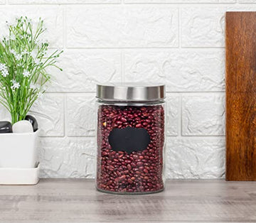 Glass Cylinder Storage Jar-1100ML