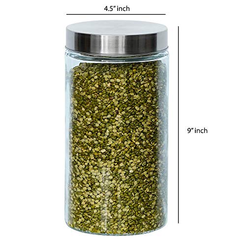 Glass Cylinder Storage Jar-1600ML