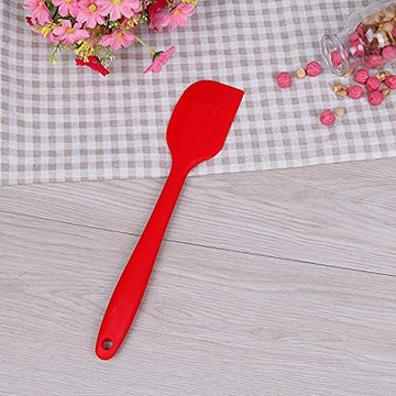 Silicone Premium Big Spatula with Grip Handle, Red, 1 Year Warranty