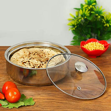 Stainless Steel Roti Server, 1.1 litres