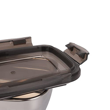 Lunch Box, Rectangle Container with Lock Lid - 550ml Set of 2