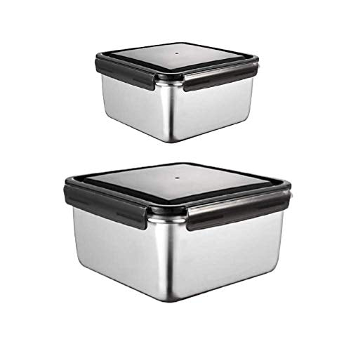 Lunch Box , High Steel Container- 350 ML_850 ML, Set of 2