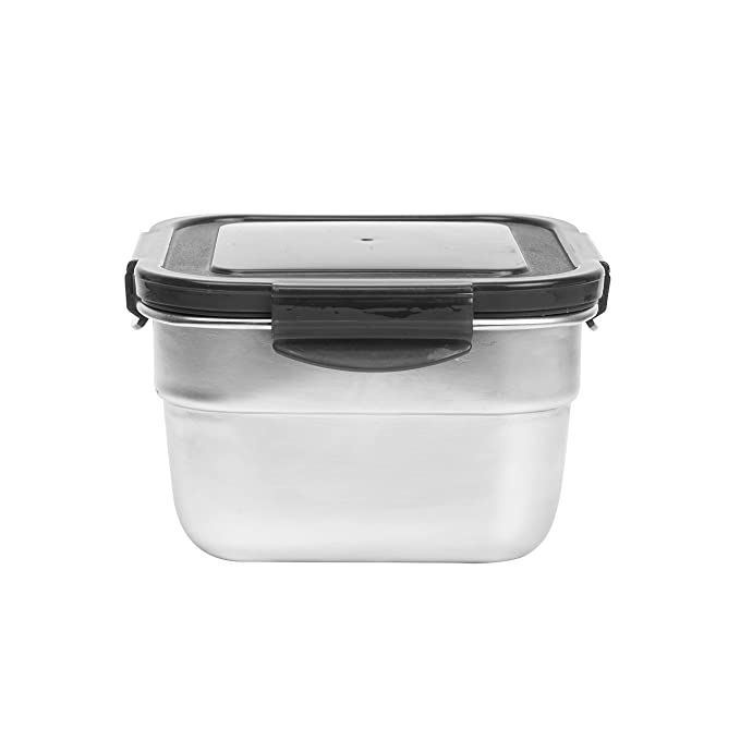 Steel Square Container - 850 ML