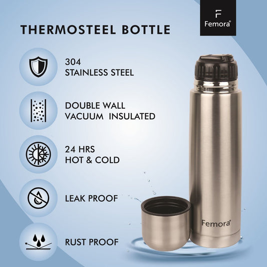 Silver, Thermosteel Bottle, Hot and Cold, 750ml , 25pcs